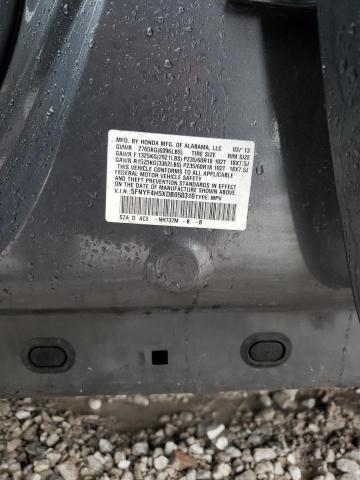 Photo 10 from auction – 2013 HONDA PILOT EXL with VIN 5FNYF4H5XDB050310