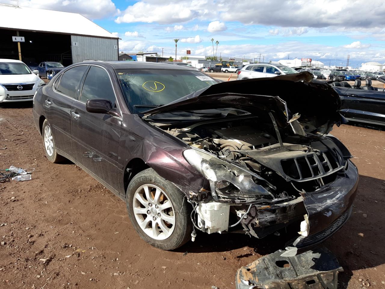 LEXUS ES 300 2002 with VIN JTHBF30G925021441 - Photo from auction