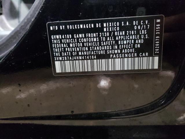 Photo 10 from auction – 2017 VOLKSWAGEN JETTA S with VIN 3VW2B7AJ4HM414164