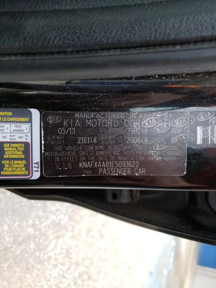 Photo 10 from auction – 2014 KIA FORTE EX with VIN KNAFX4A81E5093622