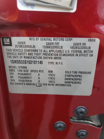 Photo 10 from auction – 2009 CHEVROLET TRAILBLAZE with VIN 1GNDS33S192101146