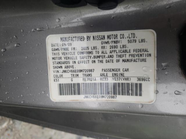 Photo 10 from auction – 2009 INFINITI G37 BASE with VIN JNKCV66E09M720987