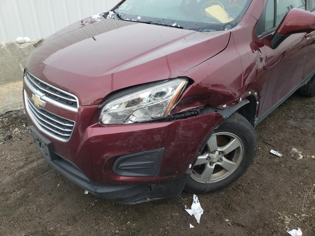 Photo 9 from auction – 2016 CHEVROLET TRAX LS with VIN 3GNCJNSB4GL262212