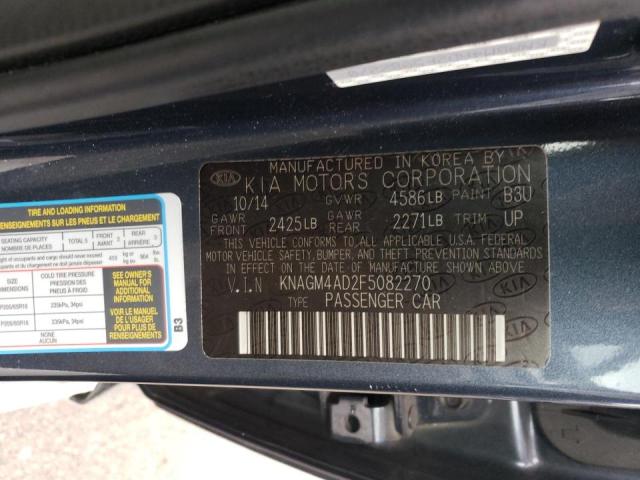 Photo 10 from auction – 2015 KIA OPTIMA HYB with VIN KNAGM4AD2F5082270