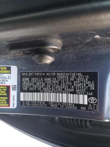 Photo 10 from auction – 2015 TOYOTA COROLLA L with VIN 2T1BURHE2FC378093