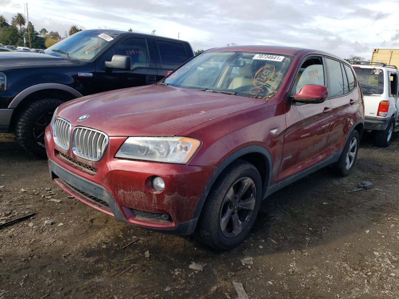 Photo 2 from auction – 2011 BMW X3 XDRIVE2 with VIN 5UXWX5C50BL701812