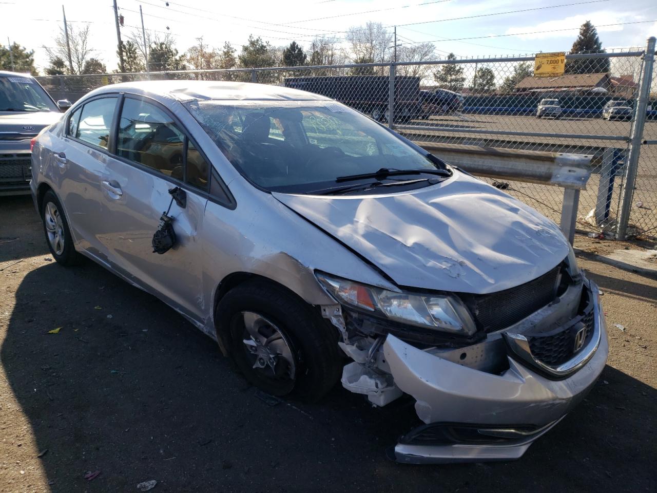 Photo 1 from auction – 2013 HONDA CIVIC LX with VIN 2HGFB2F50DH594241