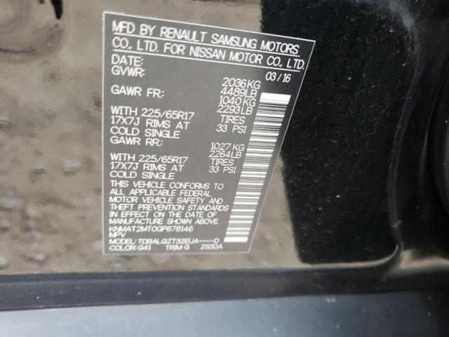 Photo 10 from auction – 2016 NISSAN ROGUE S with VIN KNMAT2MT0GP678146