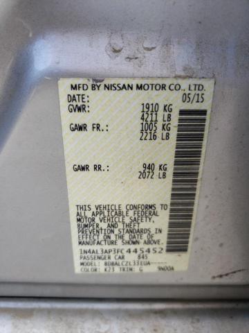 Photo 10 from auction – 2015 NISSAN ALTIMA 2.5 with VIN 1N4AL3AP3FC445452