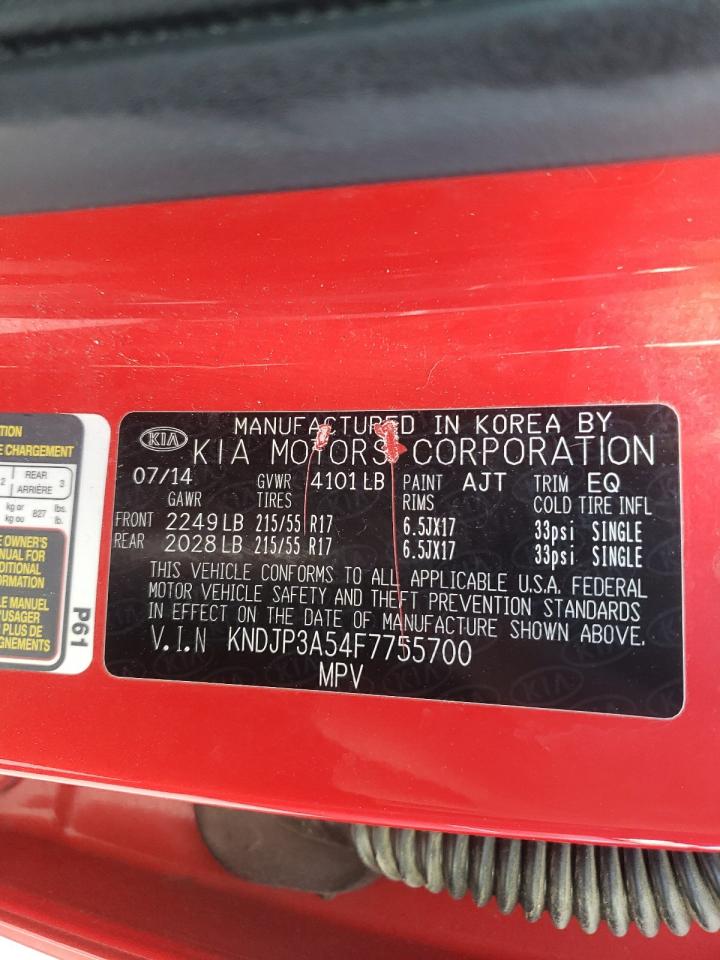 Photo 10 from auction – 2015 KIA SOUL + with VIN KNDJP3A54F7755700