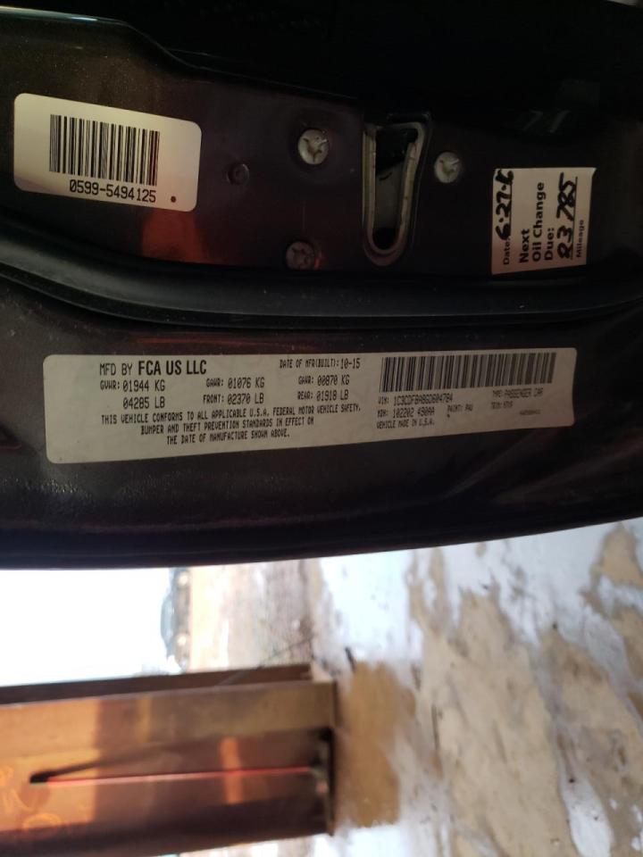Photo 10 from auction – 2016 DODGE DART SXT with VIN 1C3CDFBA8GD604784