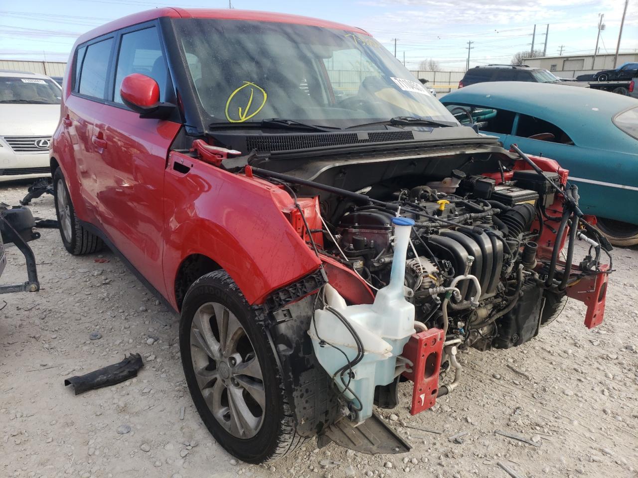 KIA SOUL + 2015 with VIN KNDJP3A54F7755700 - Photo from auction