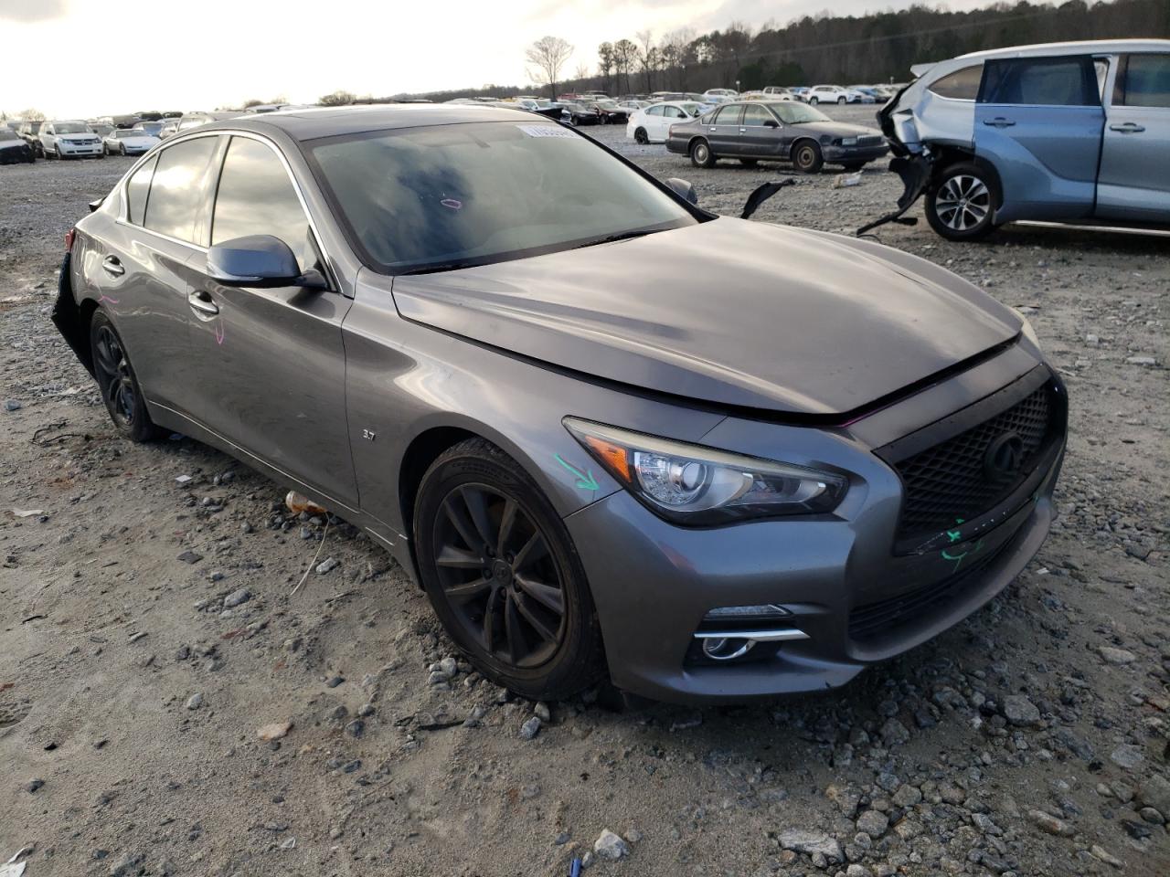 INFINITI Q50 2014 with VIN JN1BV7AP2EM677522 - Photo from auction