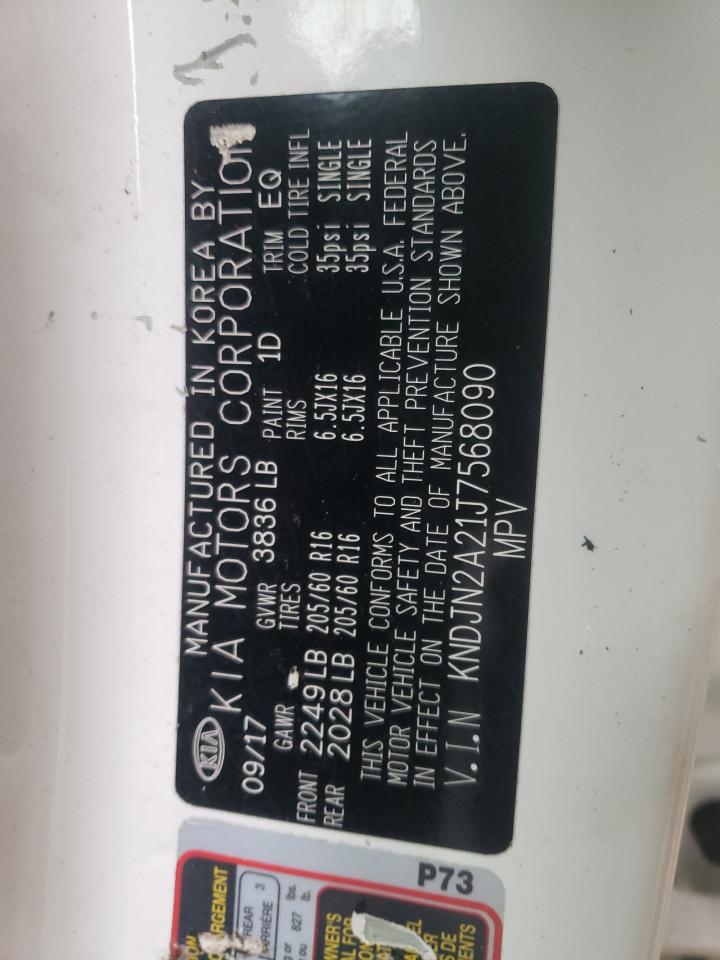 Photo 10 from auction – 2018 KIA SOUL with VIN KNDJN2A21J7568090