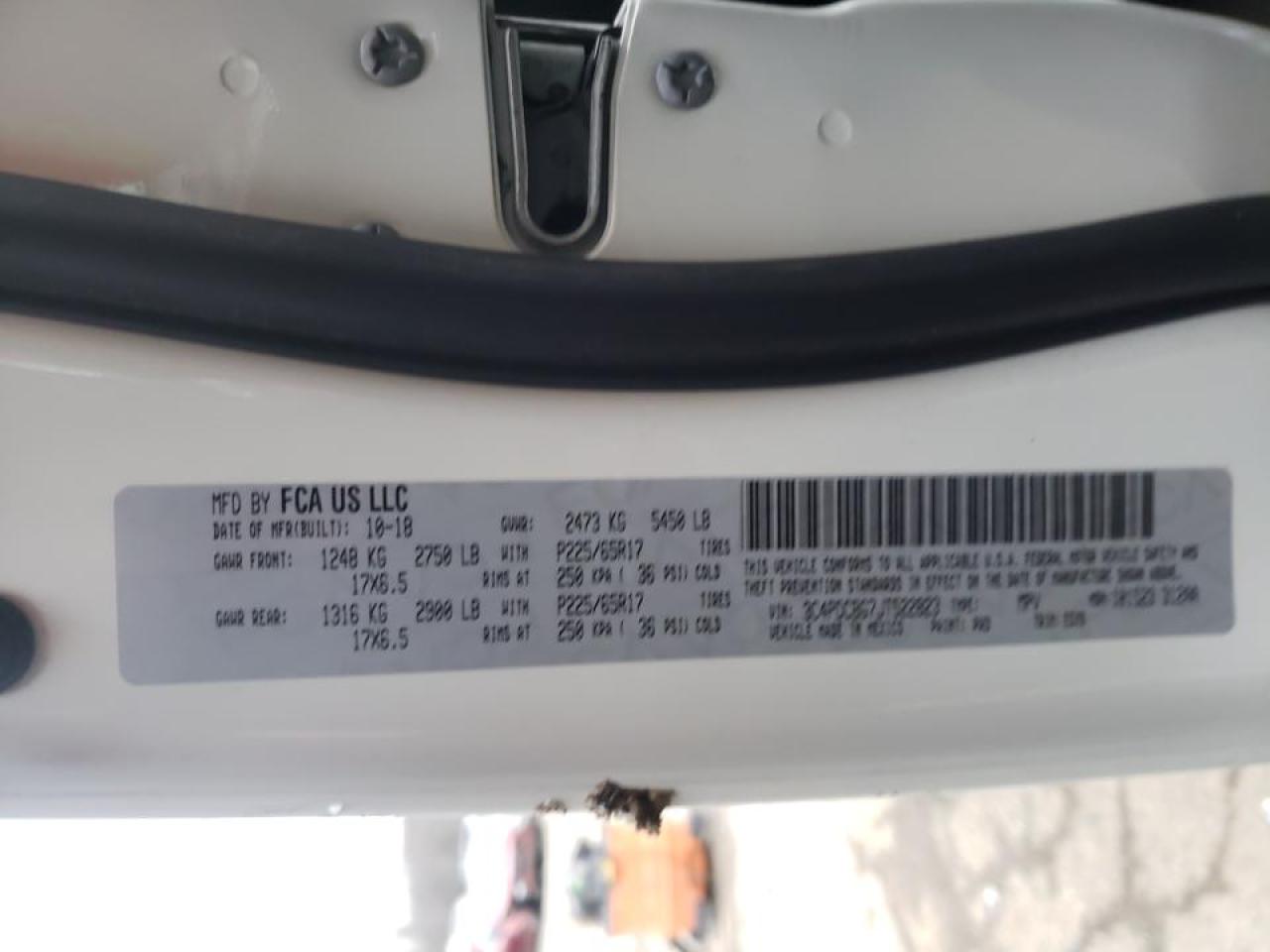 Photo 10 from auction – 2018 DODGE JOURNEY SX with VIN 3C4PDCBG7JT522823