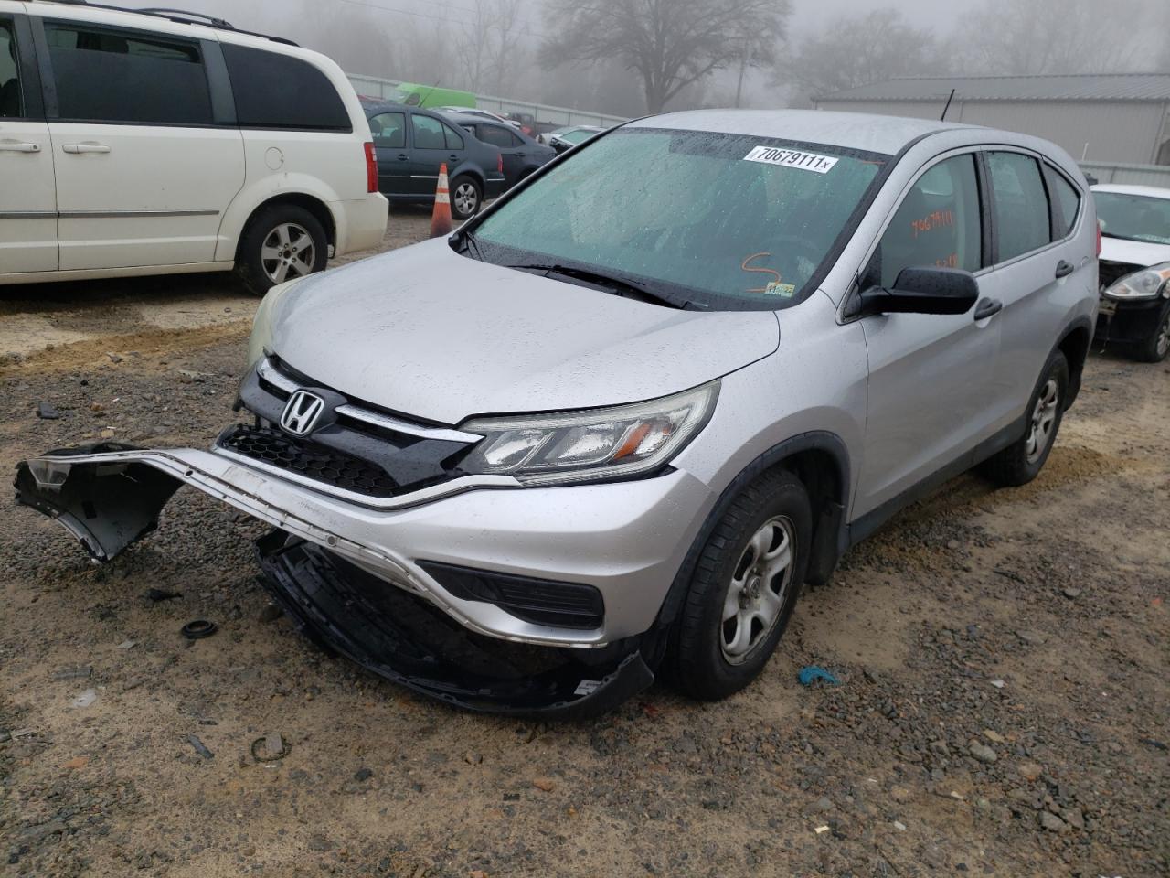Photo 2 from auction – 2016 HONDA CR-V LX with VIN 2HKRM4H31GH602968