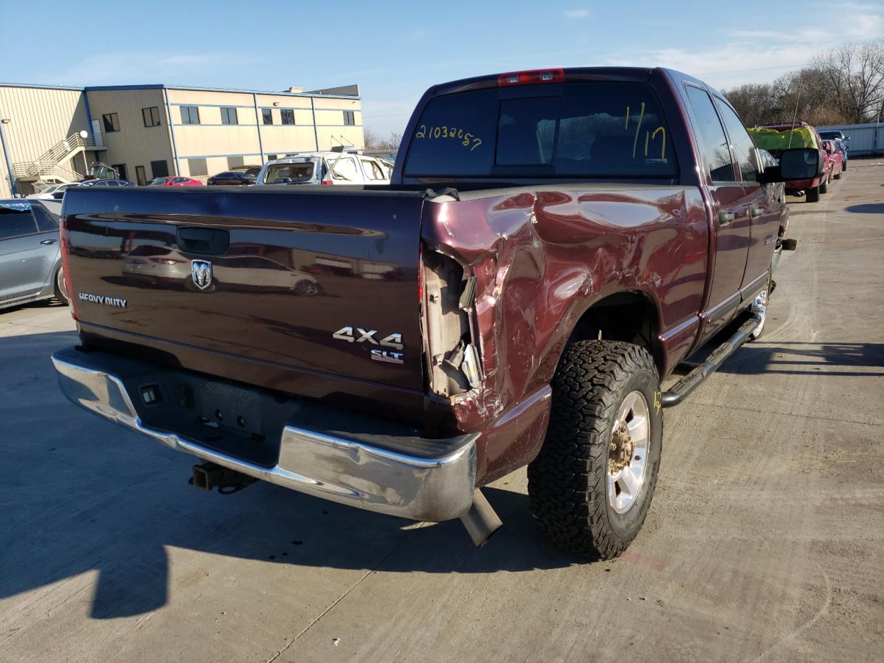 Photo 4 from auction – 2005 DODGE RAM 2500 S with VIN 3D7KS28C45G783541