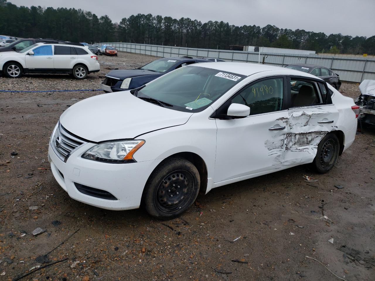 Photo 13 from auction – 2015 NISSAN SENTRA S with VIN 3N1AB7AP0FL645166