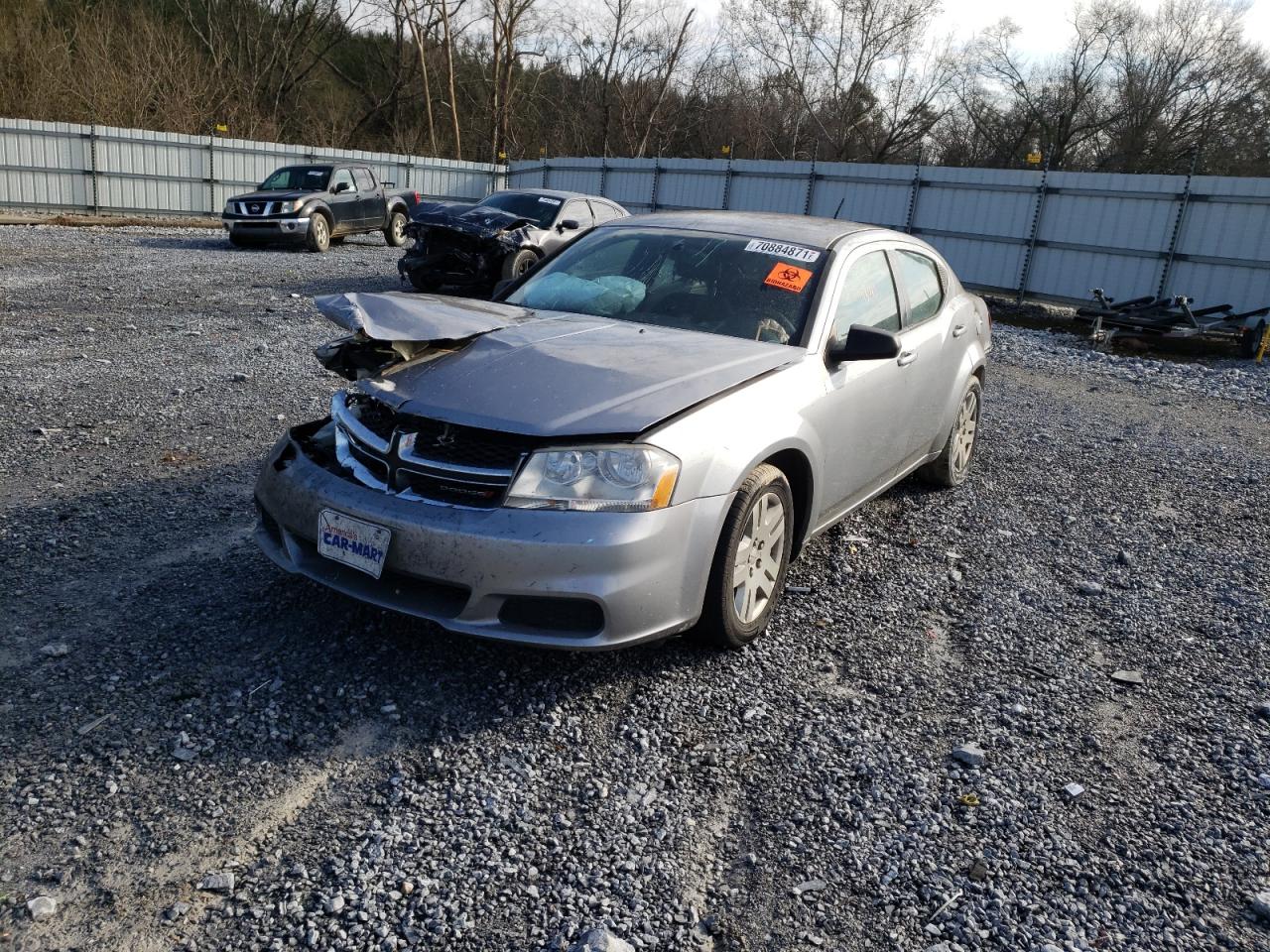Photo 2 from auction – 2013 DODGE AVENGER SE with VIN 1C3CDZAB8DN700660