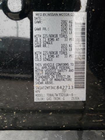 Photo 10 from auction – 2019 NISSAN ROGUE S with VIN 5N1AT2MT3KC842713
