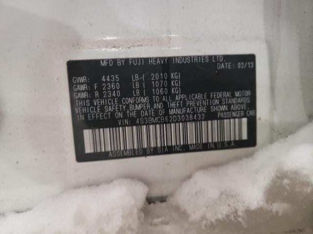 Photo 10 from auction – 2013 SUBARU LEGACY 2.5 with VIN 4S3BMCB62D3038432