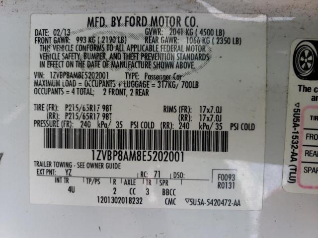 Photo 10 from auction – 2014 FORD MUSTANG with VIN 1ZVBP8AM8E5202001