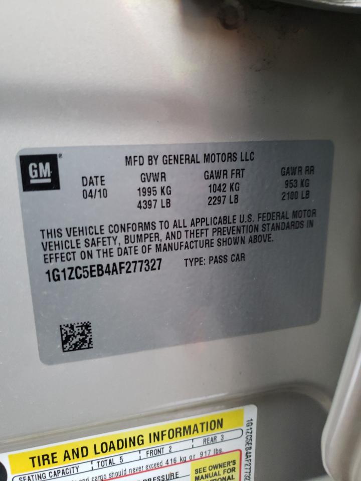Photo 10 from auction – 2010 CHEVROLET MALIBU with VIN 1G1ZC5EB4AF277327