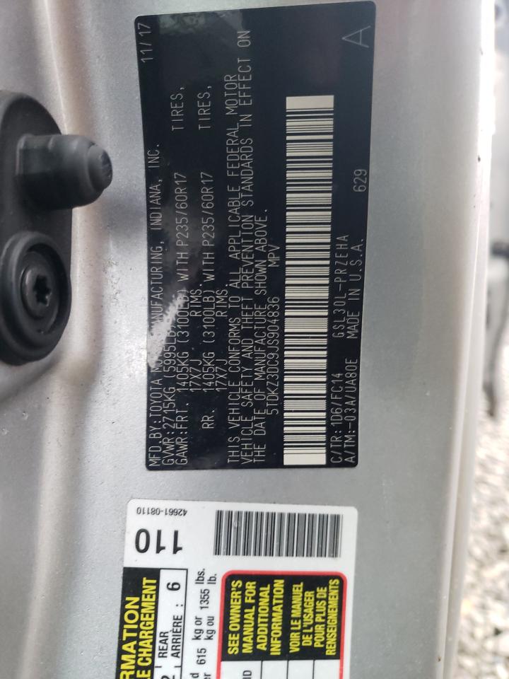 Photo 10 from auction – 2018 TOYOTA SIENNA LE with VIN 5TDKZ3DC9JS904836