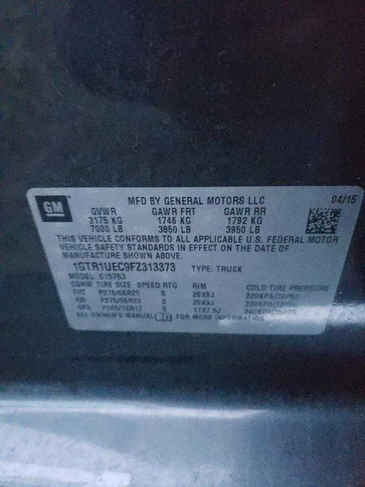 Photo 10 from auction – 2015 GMC SIERRA C15 with VIN 1GTR1UEC9FZ313373