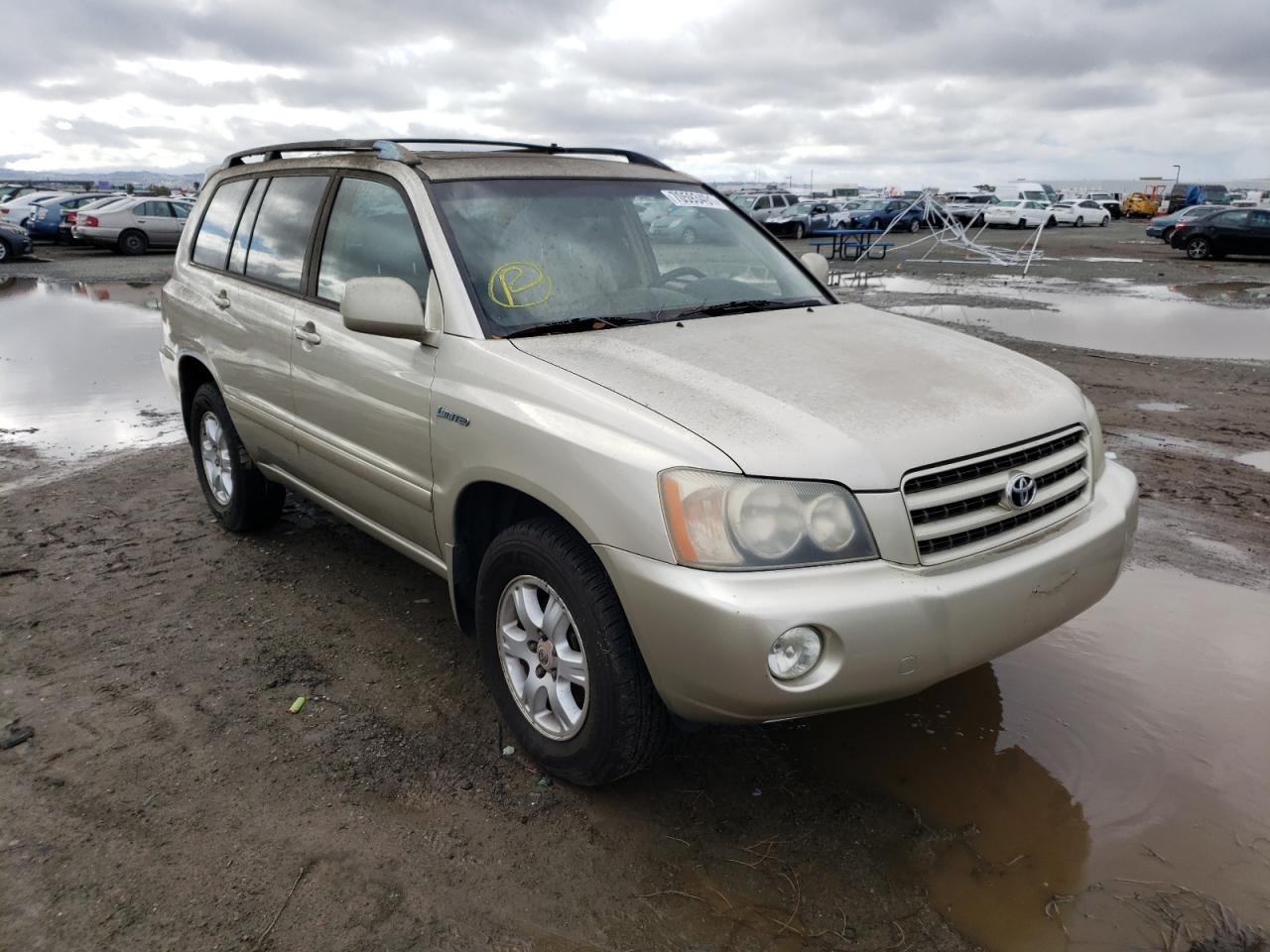 TOYOTA HIGHLANDER 2001 with VIN JTEHF21AX10006857 - Photo from auction