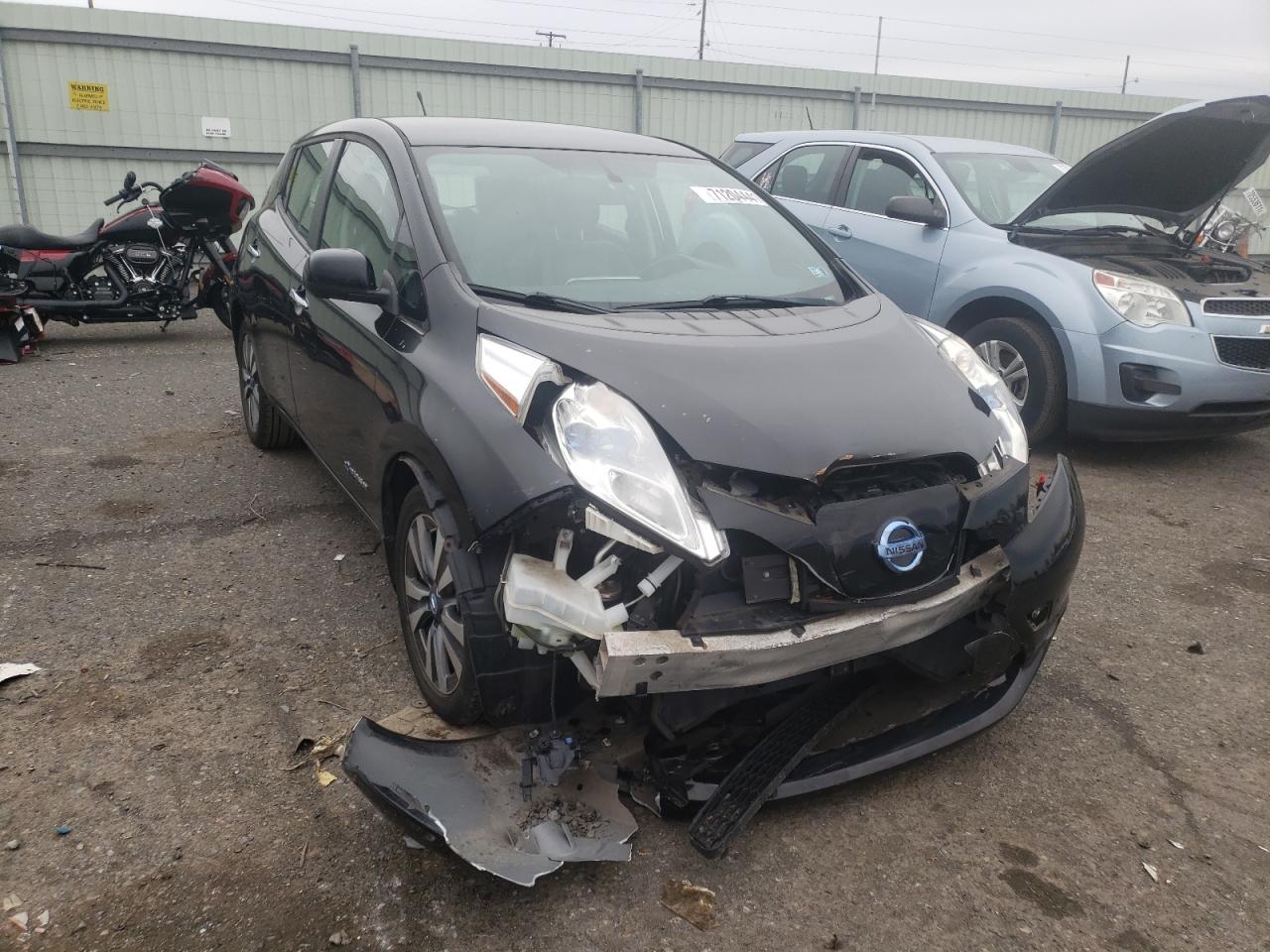 NISSAN LEAF S 2013 with VIN 1N4AZ0CP7DC411442 - Photo from auction