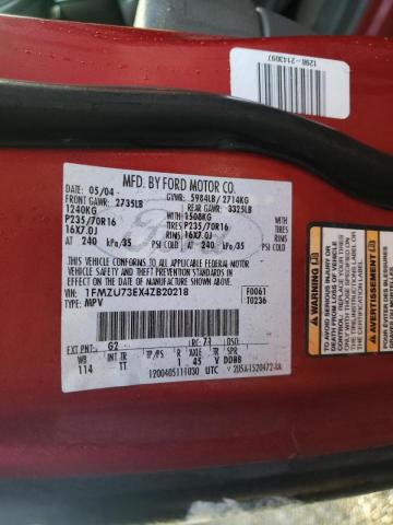 Photo 10 from auction – 2004 FORD EXPLORER X with VIN 1FMZU73EX4ZB20218