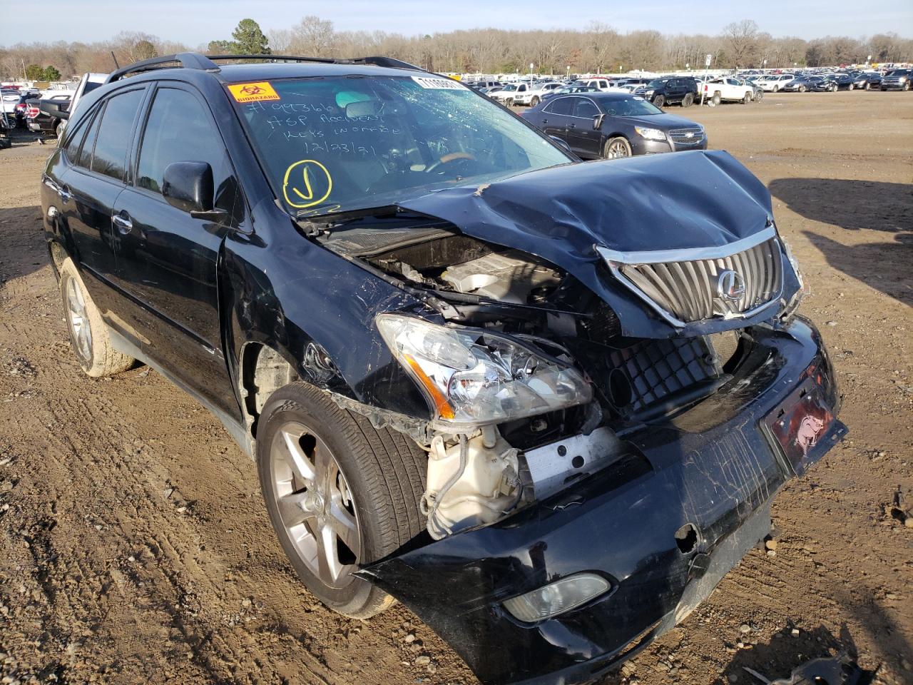 LEXUS RX 350 2008 with VIN 2T2GK31U98C043857 - Photo from auction