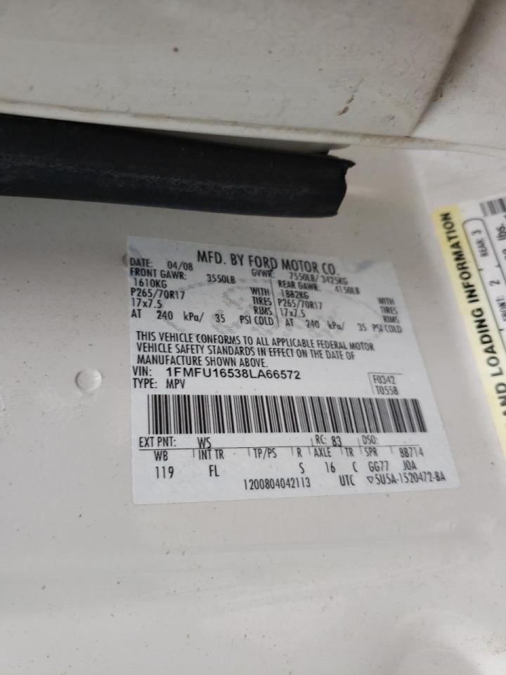 Photo 10 from auction – 2008 FORD EXPEDITION with VIN 1FMFU16538LA66572