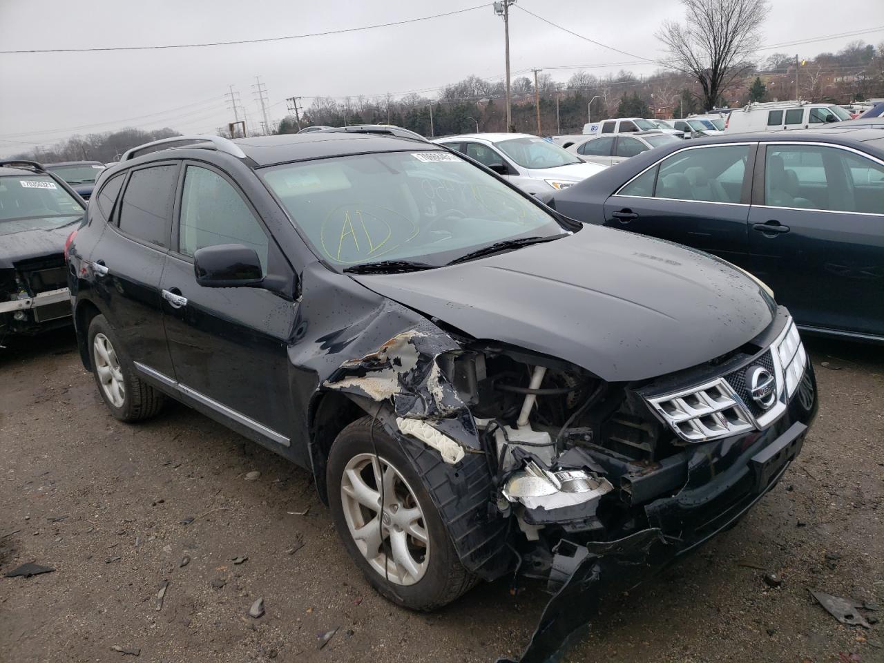 NISSAN ROGUE S 2011 with VIN JN8AS5MV3BW280485 - Photo from auction