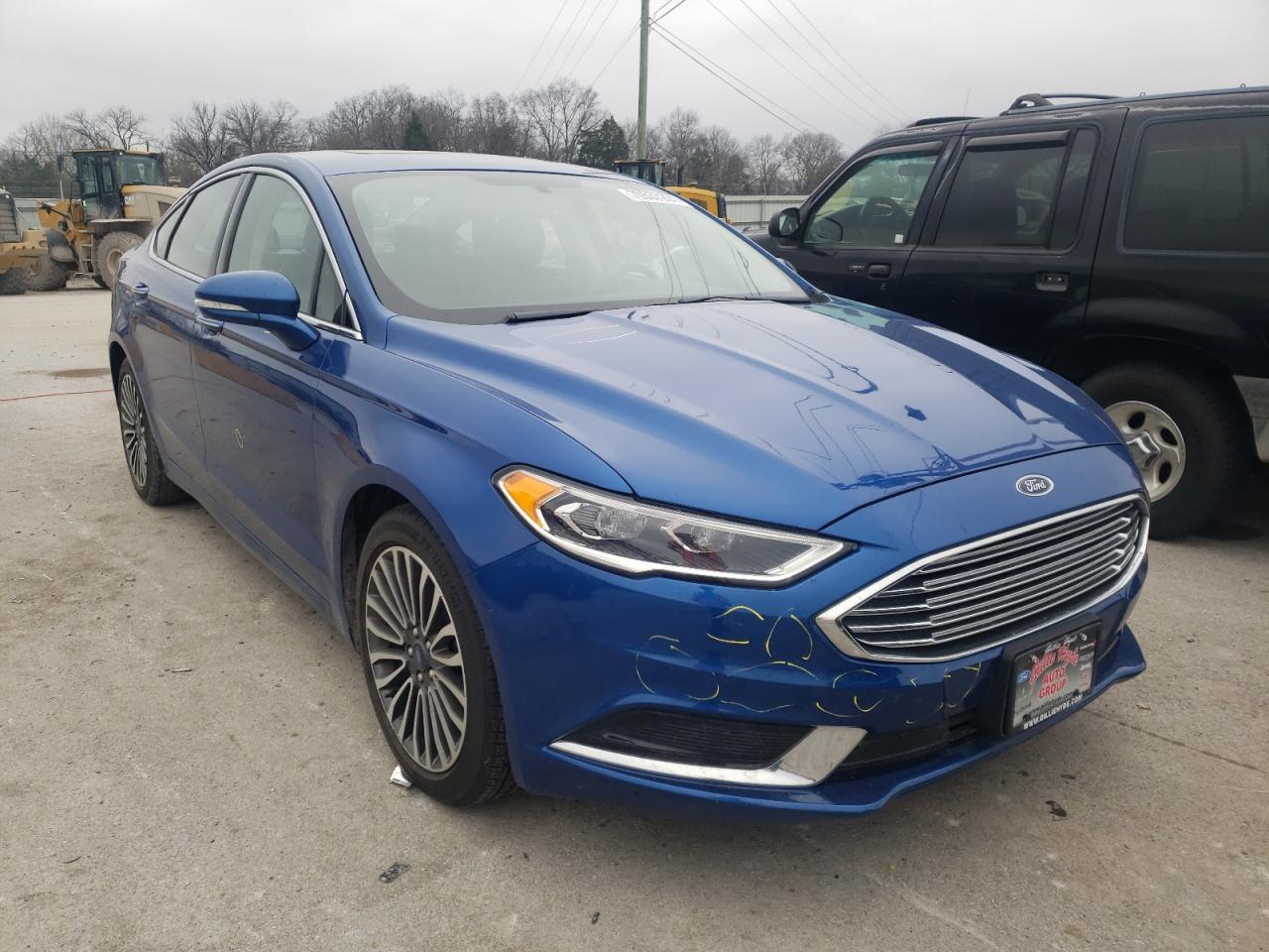 FORD FUSION SE 2018 with VIN 3FA6P0HD4JR280364 - Photo from auction