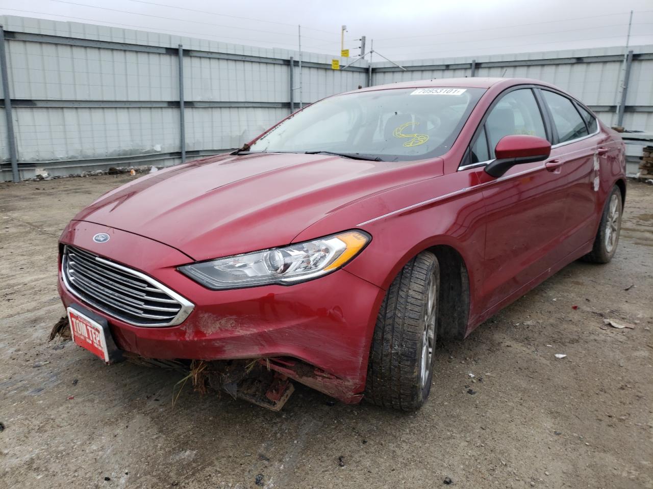 Photo 2 from auction – 2017 FORD FUSION SE with VIN 3FA6P0HD8HR272293