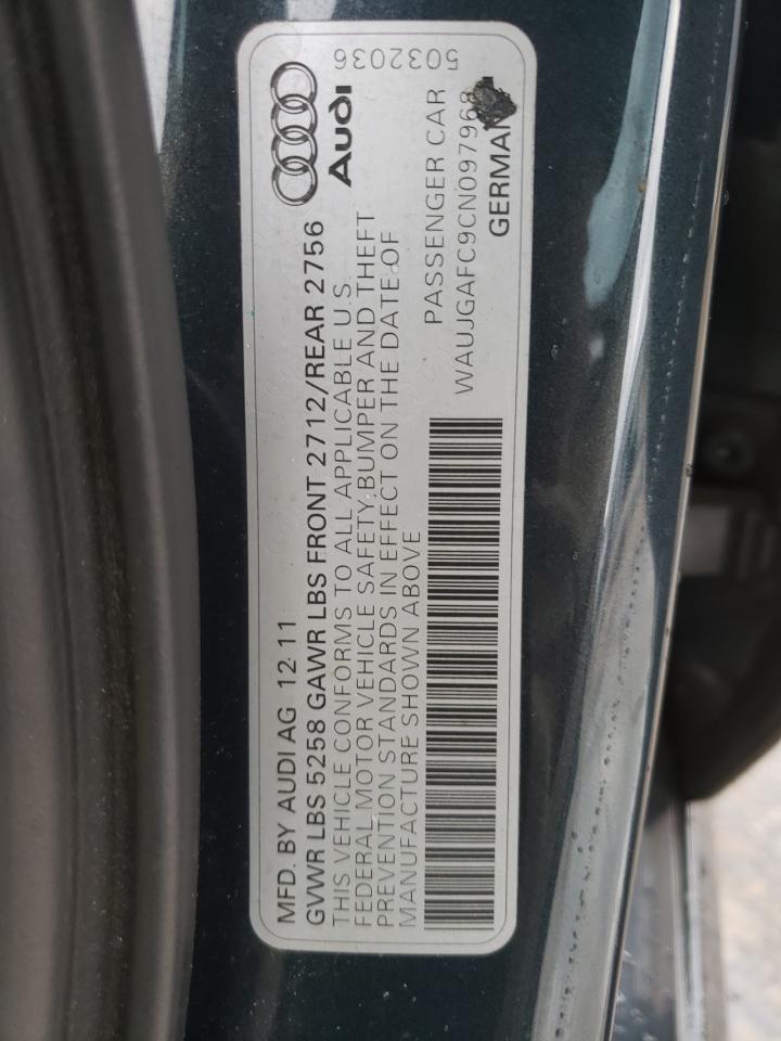 Photo 10 from auction – 2012 AUDI A6 PRESTIG with VIN WAUJGAFC9CN097968