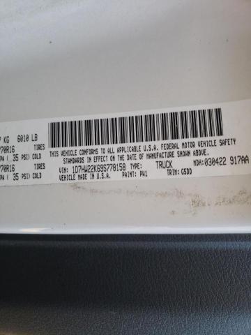 Photo 10 from auction – 2009 DODGE DAKOTA ST with VIN 1D7HW22K69S778158