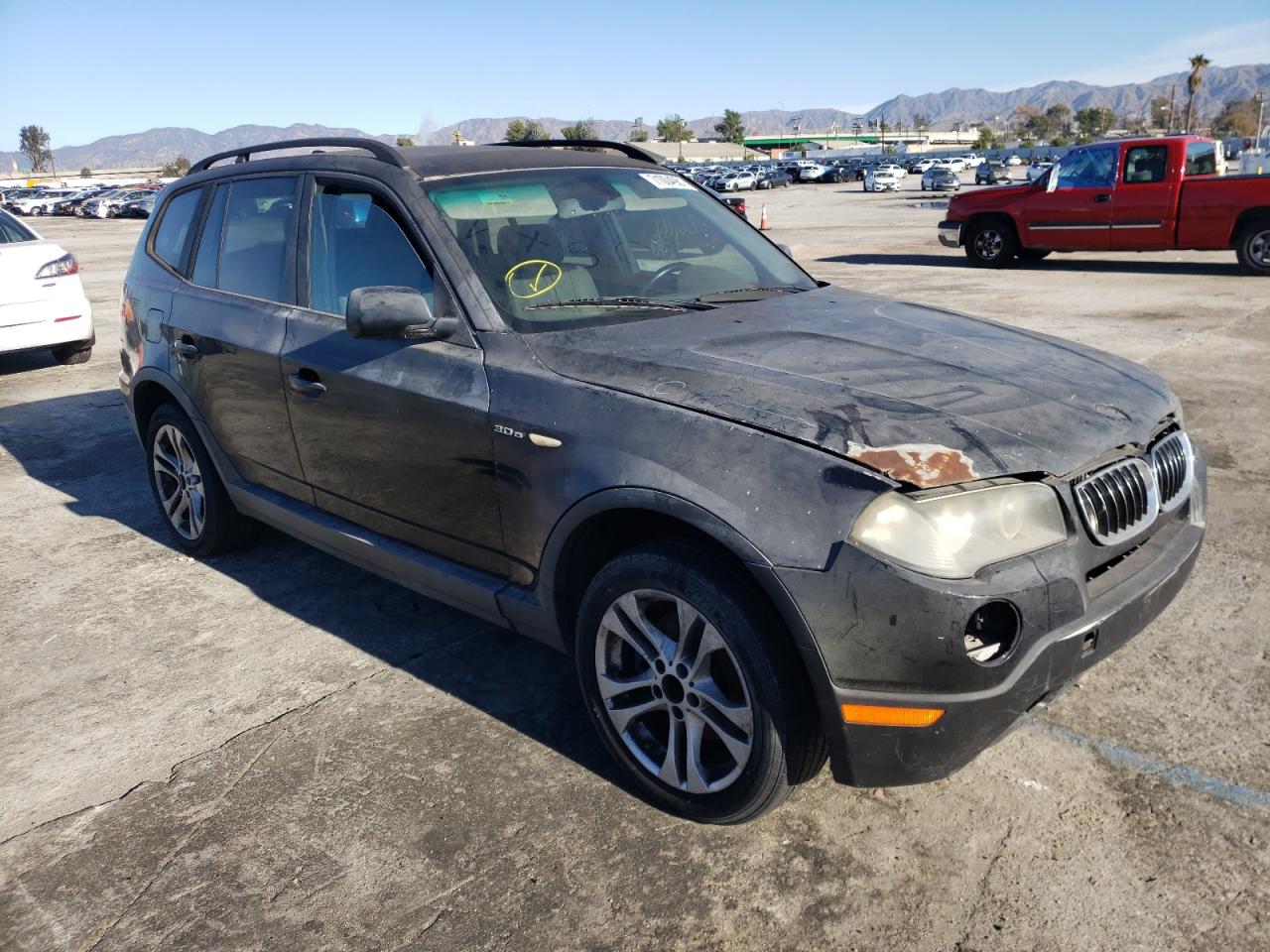 BMW X3 3.0SI 2007 with VIN WBXPC93467WF18006 - Photo from auction