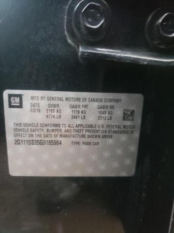 Photo 10 from auction – 2016 CHEVROLET IMPALA LT with VIN 2G1115S35G9185984