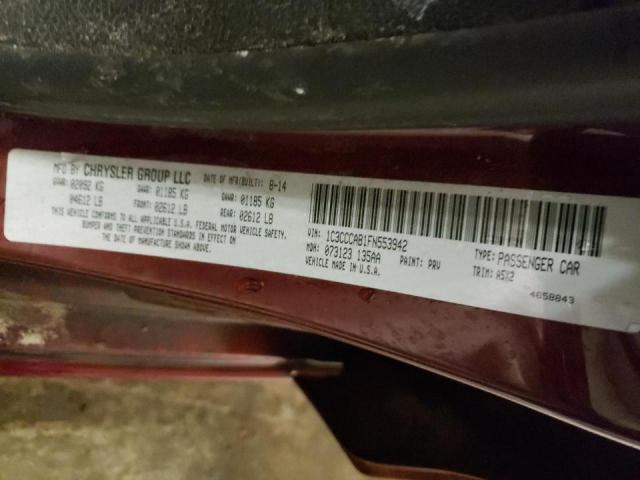 Photo 10 from auction – 2015 CHRYSLER 200 LIMITE with VIN 1C3CCCAB1FN553942