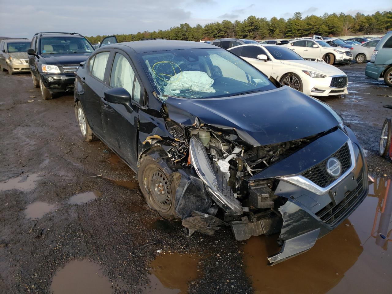 NISSAN VERSA S 2021 with VIN 3N1CN8DV8ML852482 - Photo from auction