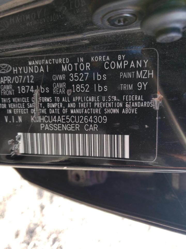 Photo 10 from auction – 2012 HYUNDAI ACCENT GLS with VIN KMHCU4AE5CU264309