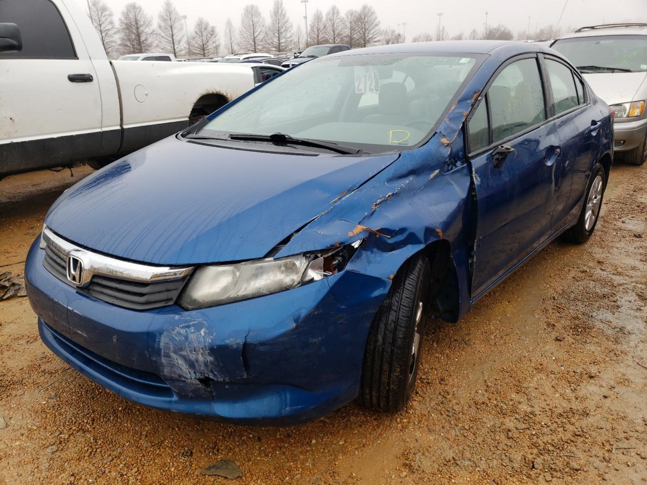 Photo 2 from auction – 2012 HONDA CIVIC LX with VIN 19XFB2E53CE041108