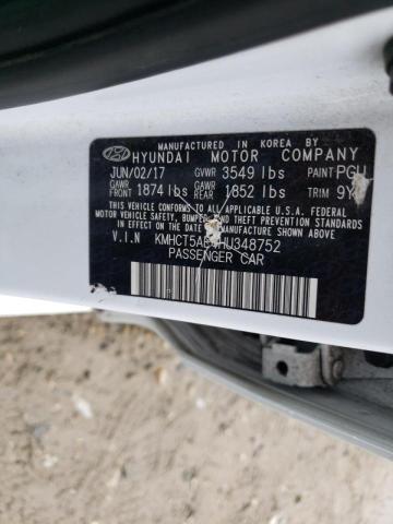 Photo 10 from auction – 2017 HYUNDAI ACCENT SE with VIN KMHCT5AE4HU348752