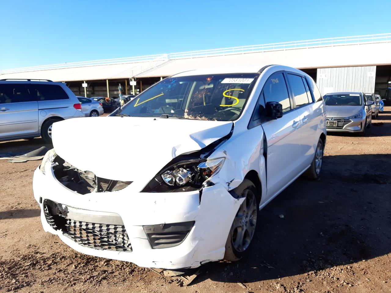 Photo 2 from auction – 2010 MAZDA 5 with VIN JM1CR2WL9A0383938