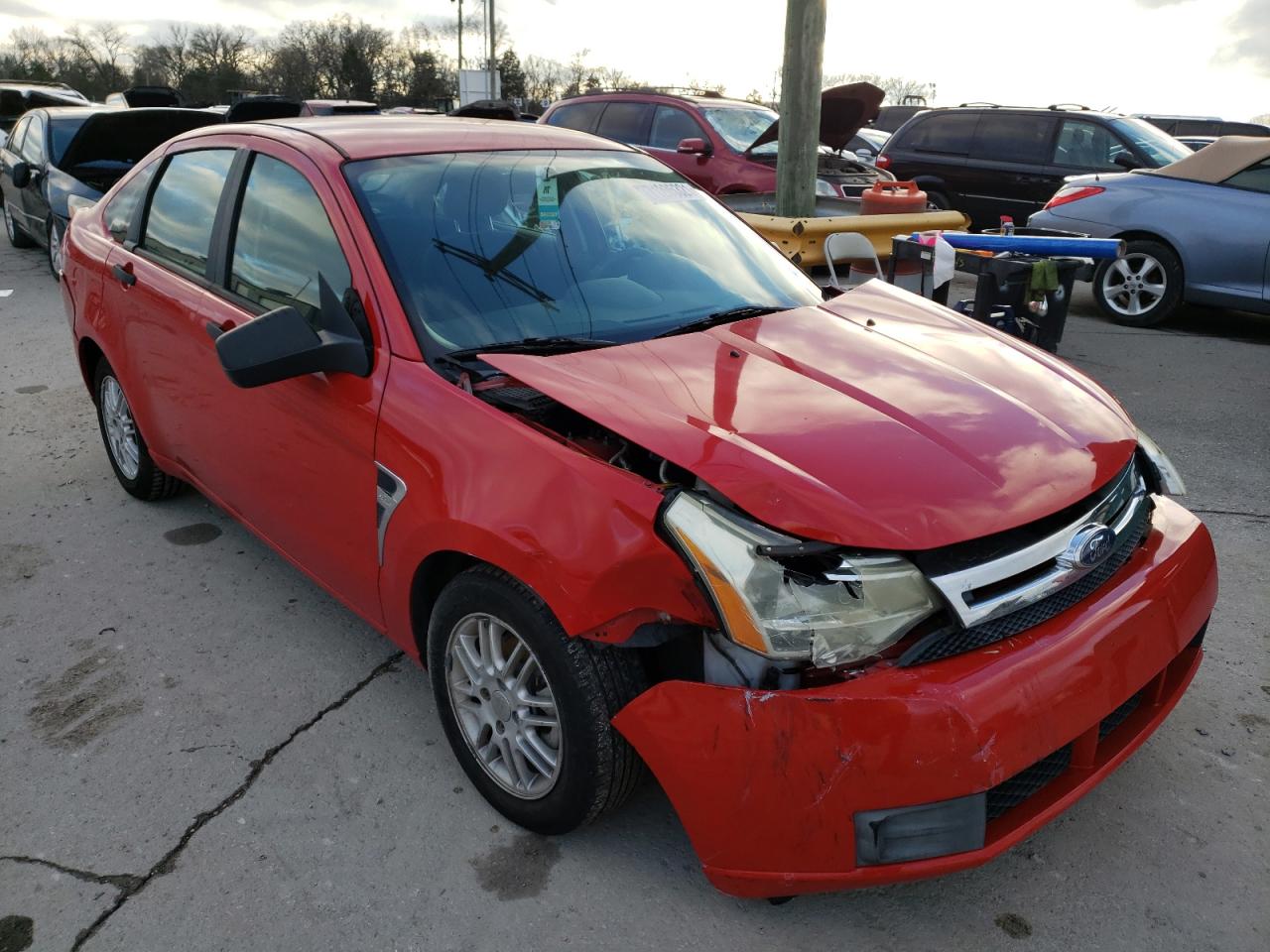 FORD FOCUS 2008 with VIN 1FAHP35N88W106814 - Photo from auction
