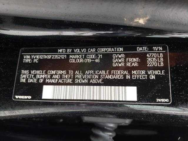 Photo 10 from auction – 2015 VOLVO S60 PREMIE with VIN YV1612TK6F2352121