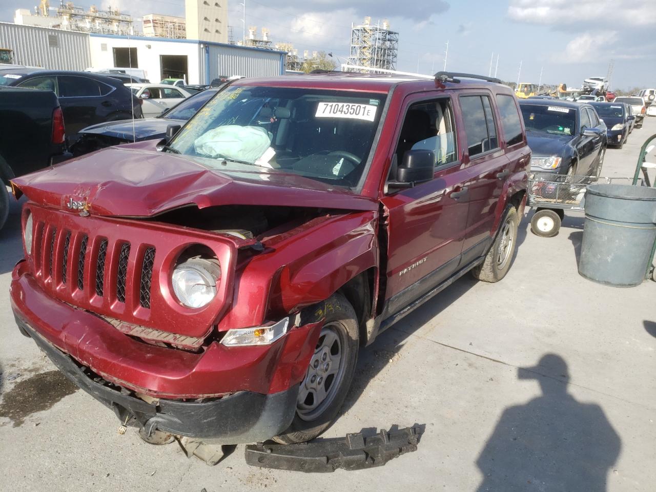Photo 2 from auction – 2012 JEEP PATRIOT SP with VIN 1C4NJPBA6CD554349